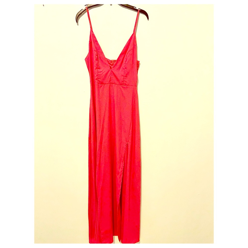 NEW LUX LA Double slit dress